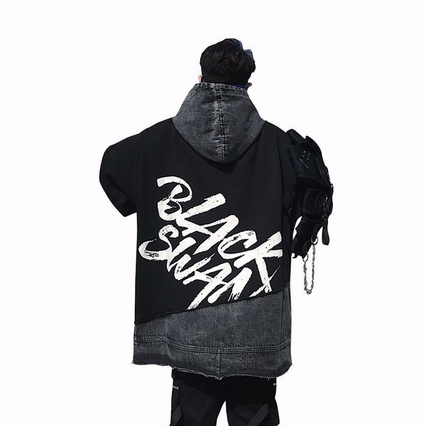 2018 new autumn winter thick fleece hooded sweatshirt male streetwear hip hop fashion letter printed patchwork pullovers hoodie, Black
2018 new autumn winter thick fleece hooded sweatshirt male streetwear hip hop fashion letter printed patchwork pullovers hoodie, Black