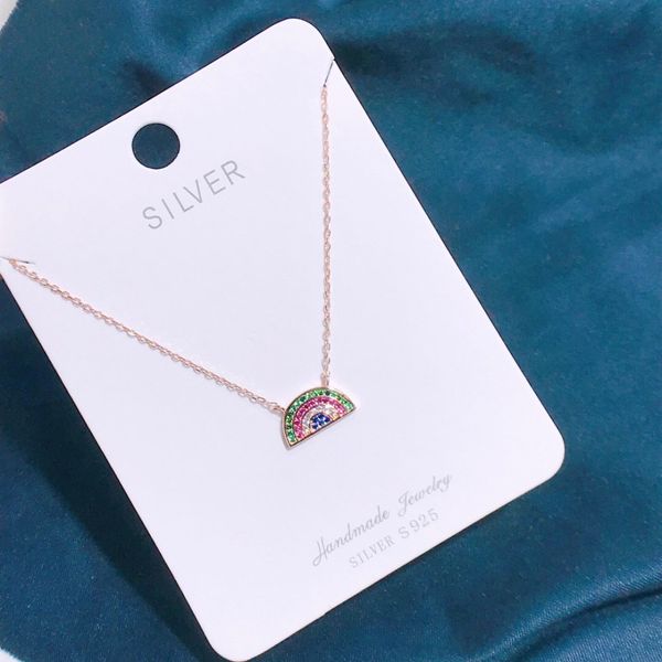 beautiful rainbow small pendant necklace 925 sterling silver rainbow girl superfine necklace silver 925
beautiful rainbow small pendant necklace 925 sterling silver rainbow girl superfine necklace silver 925