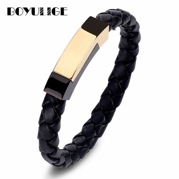 genuine leather chain bracelet men stainless steel bracelets for male women gold casual luxurious punk bangle dropshipping homme, Golden;silver
genuine leather chain bracelet men stainless steel bracelets for male women gold casual luxurious punk bangle dropshipping homme, Golden;silver
