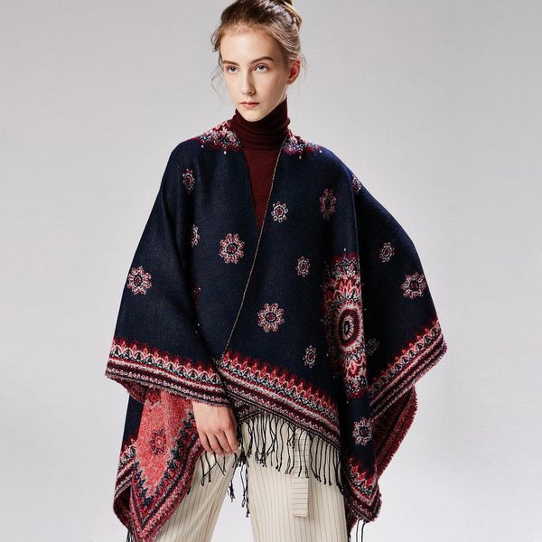 imitation cashmere scarves 2018 brand new fashion women bohemia wraps & shawls luxury national flowers jacquard tassels ponchos lsf010, Blue;gray
imitation cashmere scarves 2018 brand new fashion women bohemia wraps & shawls luxury national flowers jacquard tassels ponchos lsf010, Blue;gray