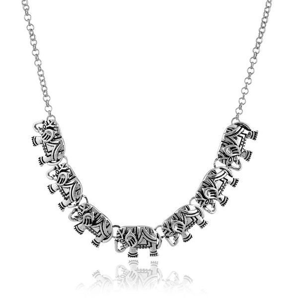 new korean version of the personality of the retro sculpture elephant diamond necklace sweater chain yiwu small jewelry, Silver
new korean version of the personality of the retro sculpture elephant diamond necklace sweater chain yiwu small jewelry, Silver