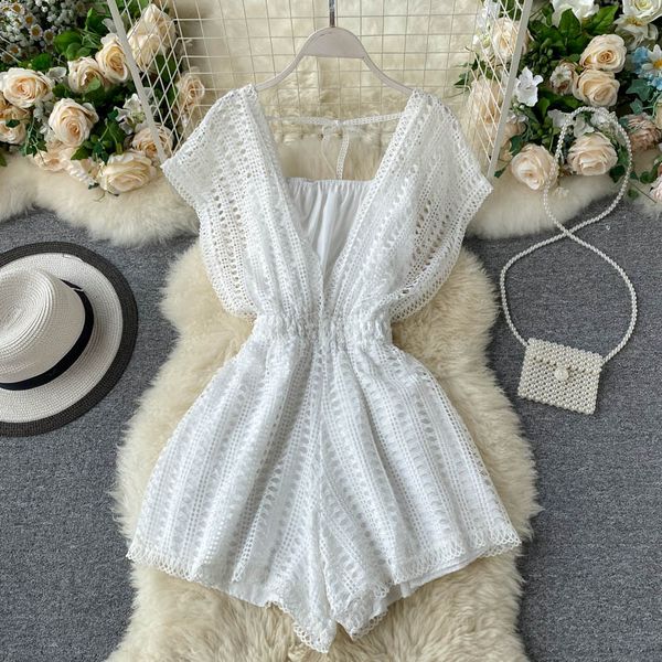 singrain summer women beach lace jumpsuits streetwear sleeveless solid rompers casual overalls bohemian wide leg pants playsuits, Black;white
singrain summer women beach lace jumpsuits streetwear sleeveless solid rompers casual overalls bohemian wide leg pants playsuits, Black;white