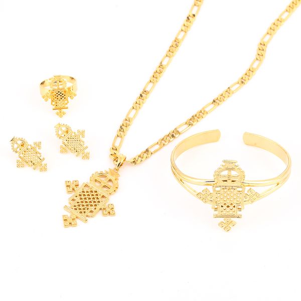 new ethiopian cross jewelry pendant necklace earrings bangle ring set coptic crosses gold color african wedding, Black
new ethiopian cross jewelry pendant necklace earrings bangle ring set coptic crosses gold color african wedding, Black