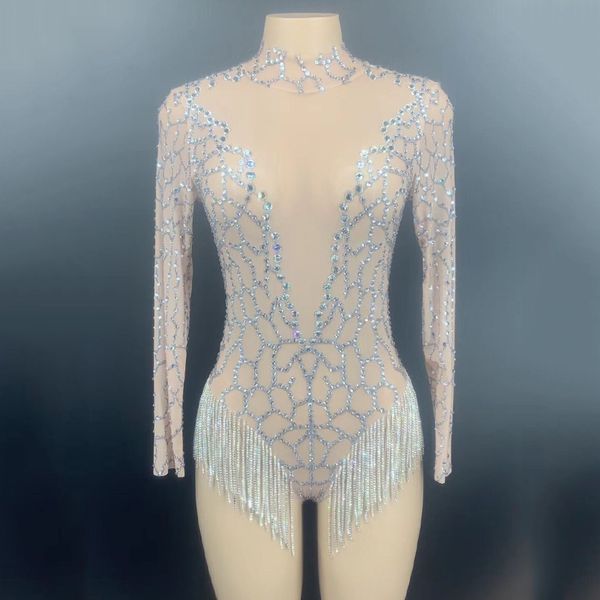 stage wear silver rhinestones fringes backless transparent mesh bodysuit nightclub women dancer birthday celebrate outfit dt2323, Black;red
stage wear silver rhinestones fringes backless transparent mesh bodysuit nightclub women dancer birthday celebrate outfit dt2323, Black;red