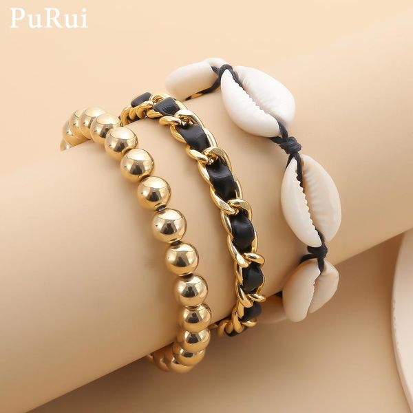 purui boho 3pcs/set bracelet bangle vintage natural shell beads curban thicken pu leather bracelets wrist chain fashion jewelry, Black
purui boho 3pcs/set bracelet bangle vintage natural shell beads curban thicken pu leather bracelets wrist chain fashion jewelry, Black