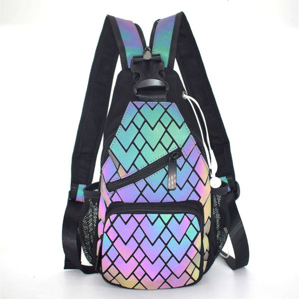 backpack 2021 men and women luminous geometric rhombus outdoor multifunctional chest bag changeable zipper strap shouler
backpack 2021 men and women luminous geometric rhombus outdoor multifunctional chest bag changeable zipper strap shouler