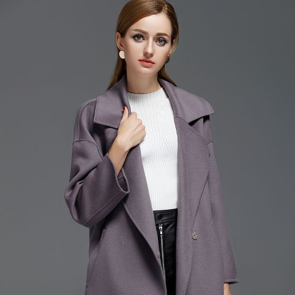 wool coat women korean solid ladies coats and jackets double sided long jacket elegant abrigos mujer invierno 2020 18082 yy520, Black
wool coat women korean solid ladies coats and jackets double sided long jacket elegant abrigos mujer invierno 2020 18082 yy520, Black