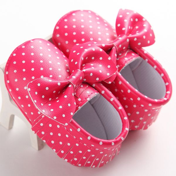 girls tassel spring and autumn children's polka dot newborn bow princess baby soft pu slip
girls tassel spring and autumn children's polka dot newborn bow princess baby soft pu slip