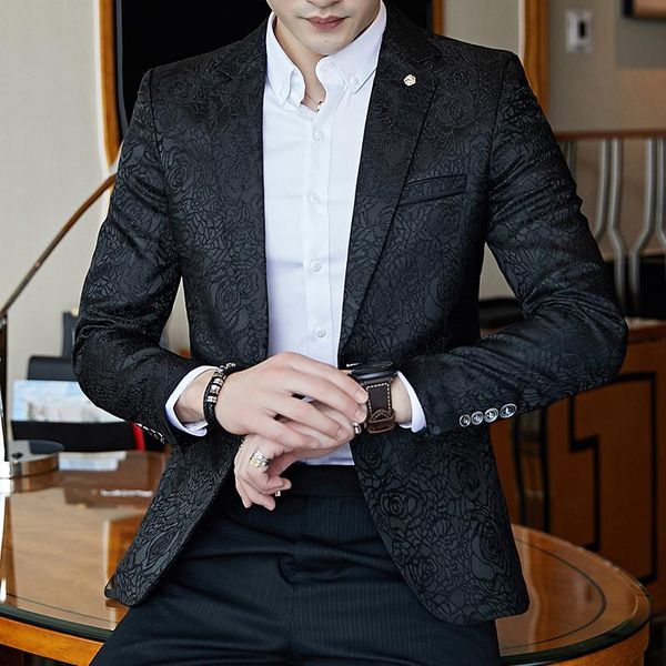 slim fit blazer мужчины цветочный костюм с длинным рукавом куртки мужские платья выпускного вечера блейзеры мужской шаблон деловые дела свад, White;black
slim fit blazer мужчины цветочный костюм с длинным рукавом куртки мужские платья выпускного вечера блейзеры мужской шаблон деловые дела свад, White;black