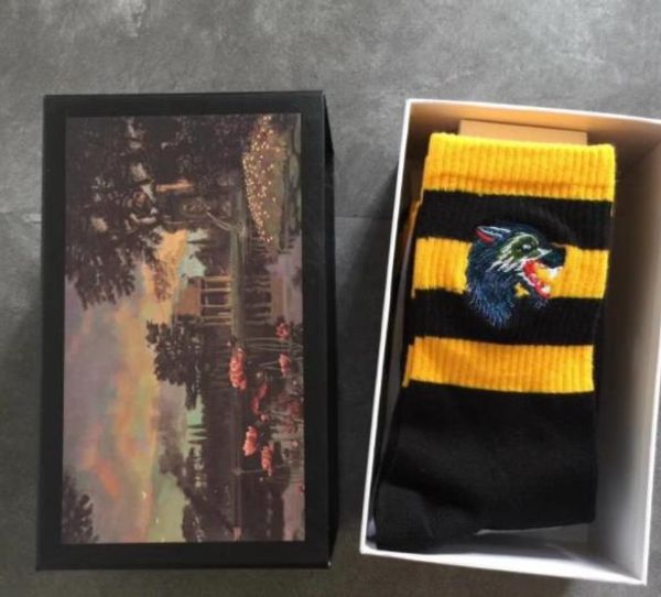 long socks embroidered tiger wolf head striped embroidery elastic cotton 4pairs sport socks with brand box, Black
long socks embroidered tiger wolf head striped embroidery elastic cotton 4pairs sport socks with brand box, Black