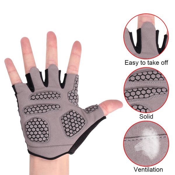 fingerless glove outdoor hiking cycling anti-slip anti-sweat men women half finger gloves breathable anti-shock sports gloves, Black 
fingerless glove outdoor hiking cycling anti-slip anti-sweat men women half finger gloves breathable anti-shock sports gloves, Black