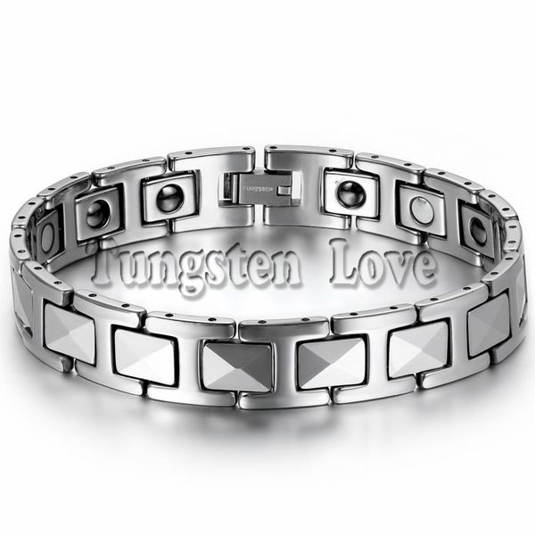 8.7" cool black tungsten men stereoscopic bracelet health balance bracelet with energy magnetic stone inlay pulseras hombre, Golden;silver
8.7" cool black tungsten men stereoscopic bracelet health balance bracelet with energy magnetic stone inlay pulseras hombre, Golden;silver