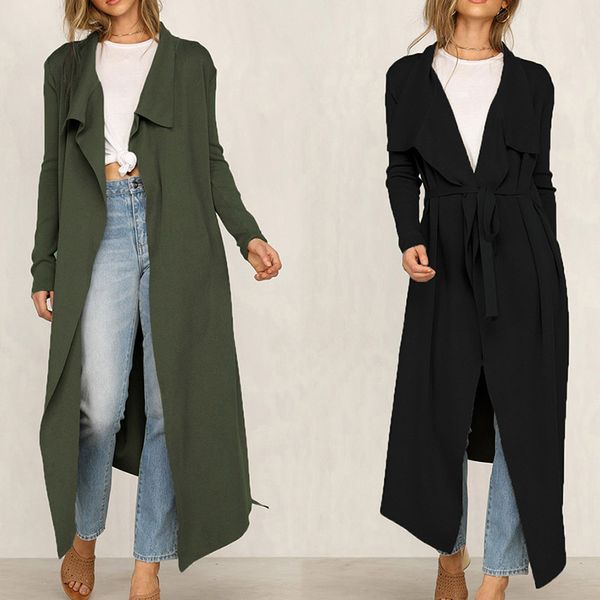 new arrival womens trench coat long over the knee british style solid color autumn coat, Tan;black
new arrival womens trench coat long over the knee british style solid color autumn coat, Tan;black