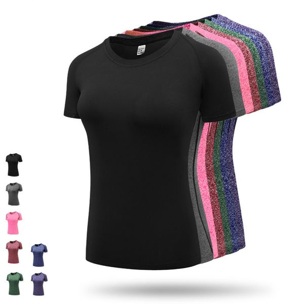 women's quick drying shirts elastic yoga sports t shirt tights gym running short sleeve tees blouses shirts jerseys, White;red
women's quick drying shirts elastic yoga sports t shirt tights gym running short sleeve tees blouses shirts jerseys, White;red