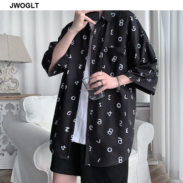 korean clothes summer new mens shirt casual half sleeve letter shirts harajuku streetwear button down loose social blouse, White;black
korean clothes summer new mens shirt casual half sleeve letter shirts harajuku streetwear button down loose social blouse, White;black