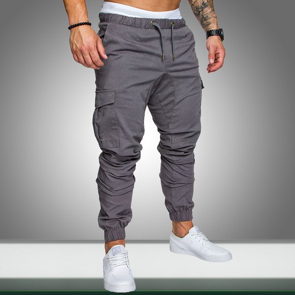 men joggers sweatpants 2019 autumn new casual male sportswear solid multi-pocket cargo trousers hip hop harem pants slim fit, Black
men joggers sweatpants 2019 autumn new casual male sportswear solid multi-pocket cargo trousers hip hop harem pants slim fit, Black