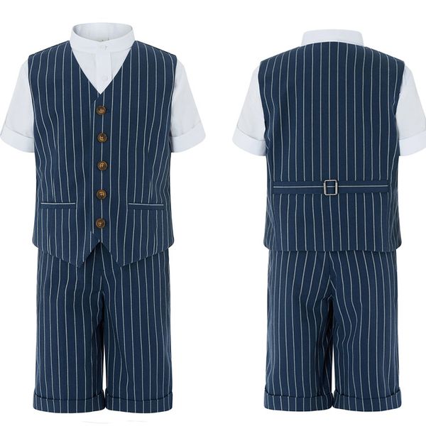 summer navy stripe boy' formal wear custom made 2 pieces handsome suits for wedding prom dinner children clothes(vest+pants, Black
summer navy stripe boy' formal wear custom made 2 pieces handsome suits for wedding prom dinner children clothes(vest+pants, Black