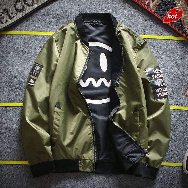 double-sided jacket male baseball uniform casual coat army camouflage jacket men's waterproof baseball 4xl o8r, Black;brown
double-sided jacket male baseball uniform casual coat army camouflage jacket men's waterproof baseball 4xl o8r, Black;brown
