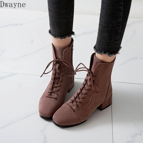short boots 2020 new mid-heeled lace-up suede plus velvet comfortable boots for children, Black
short boots 2020 new mid-heeled lace-up suede plus velvet comfortable boots for children, Black