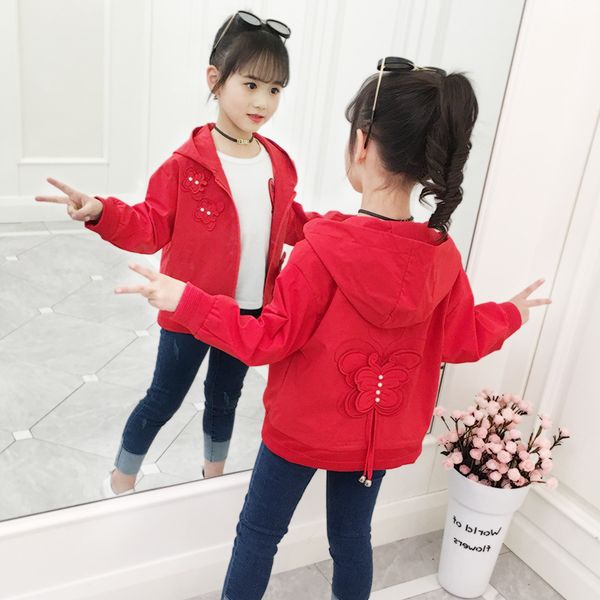 famli 2019 new spring autumn girls windbreaker coat teenage bow stitching hooded outwear big girls coats jacket clothing, Blue;gray
famli 2019 new spring autumn girls windbreaker coat teenage bow stitching hooded outwear big girls coats jacket clothing, Blue;gray
