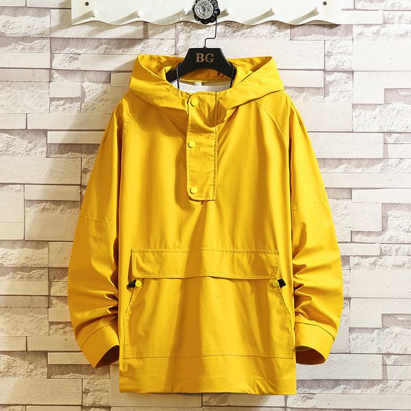 autumn hooded jacket men's fashion solid color casual big pocket tooling jacket man streetwear wild hip hop loose bomber, Black;brown
autumn hooded jacket men's fashion solid color casual big pocket tooling jacket man streetwear wild hip hop loose bomber, Black;brown