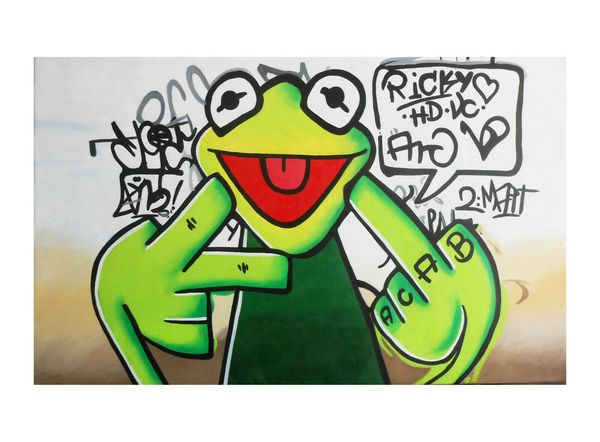 street urban graffiti green kermit frog home decor handpainted &hd print oil painting on canvas wall art canvas pictures 200706
street urban graffiti green kermit frog home decor handpainted &hd print oil painting on canvas wall art canvas pictures 200706