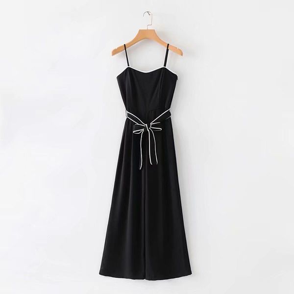 elegant spring high waist with belt hit color side straps straight straight jumpsuit trousers women's casual pant 2019, Black;white
elegant spring high waist with belt hit color side straps straight straight jumpsuit trousers women's casual pant 2019, Black;white