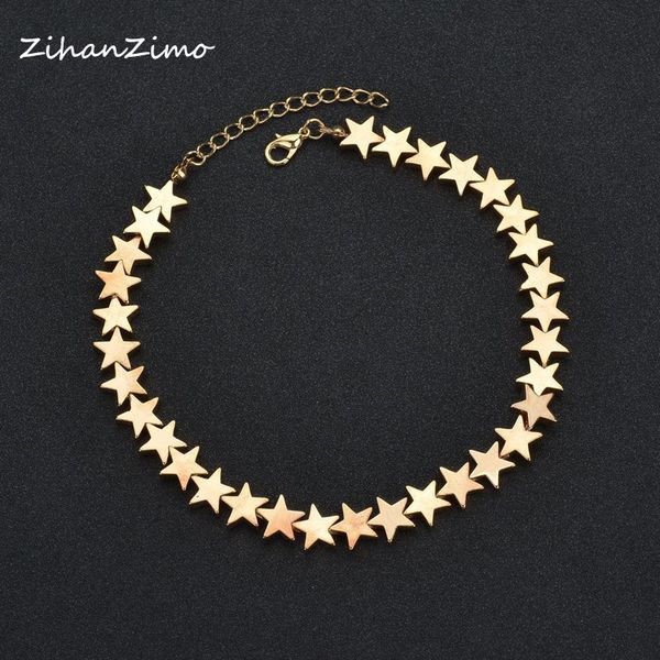 copper stars short necklace trend personality simple gold silver clavicle neck chain women's clothing jewelry accessories, Golden;silver
copper stars short necklace trend personality simple gold silver clavicle neck chain women's clothing jewelry accessories, Golden;silver