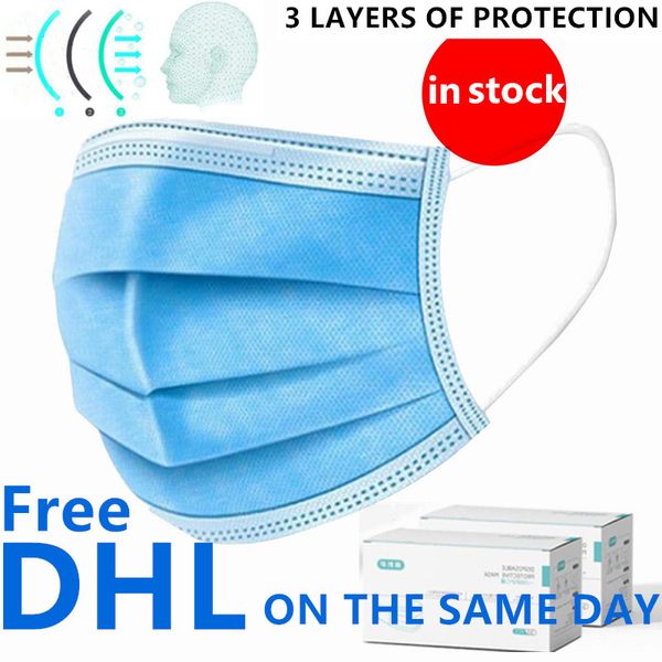 Stock! Free DHL Delivery immediately Disposable Face Masks with Elastic Ear Loop 3 Ply Breathable for Blocking Dust Air Anti-Pollution Mask
Stock! Free DHL Delivery immediately Disposable Face Masks with Elastic Ear Loop 3 Ply Breathable for Blocking Dust Air Anti-Pollution Mask