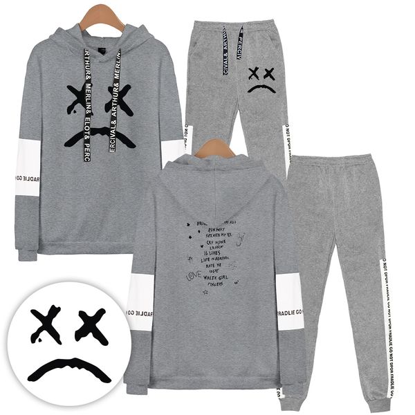 rap lil peep hoodies sweatshirts women/men tracksuit hoodies lp pants sets sports wear casual suit 2pcs set, Black
rap lil peep hoodies sweatshirts women/men tracksuit hoodies lp pants sets sports wear casual suit 2pcs set, Black