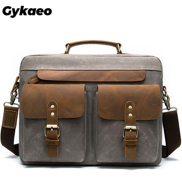 gykaeo 2019 new men fashion handbag genuine leather with canvas male briefcase business bags 14 inch computer men's shoulder bag
gykaeo 2019 new men fashion handbag genuine leather with canvas male briefcase business bags 14 inch computer men's shoulder bag