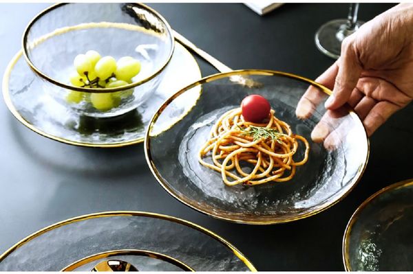or incruste bord verre nourriture assiette deservice fruits dessert gateau salade platea repas plates stockage conteneur plate
or incruste bord verre nourriture assiette deservice fruits dessert gateau salade platea repas plates stockage conteneur plate