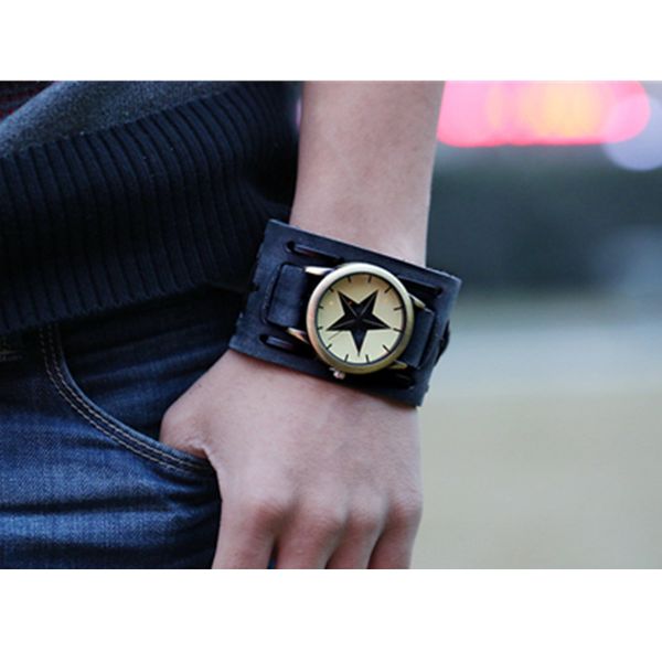 trendy men punk leather bracelets male jewelry fashion quartz watch for studentd hand accessories fast tracked boyfriend gift, Golden;silver
trendy men punk leather bracelets male jewelry fashion quartz watch for studentd hand accessories fast tracked boyfriend gift, Golden;silver
