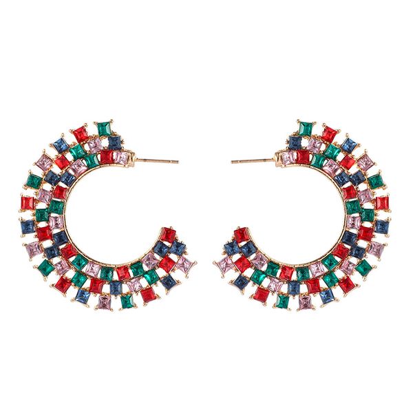 trendy colorfu glass gem rhinestone stud earring for women crescent earring brincos statement jewelry accessories 9648, Golden;silver
trendy colorfu glass gem rhinestone stud earring for women crescent earring brincos statement jewelry accessories 9648, Golden;silver