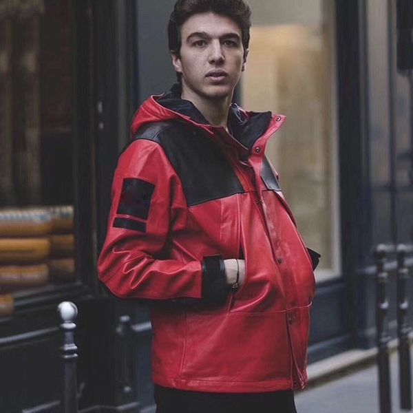 18fw box logo pu leather mountain parka jacket windproof waterproof outdoor jacket autumn winter coat fashion street outerwear hfymjk152, Black;brown
18fw box logo pu leather mountain parka jacket windproof waterproof outdoor jacket autumn winter coat fashion street outerwear hfymjk152, Black;brown