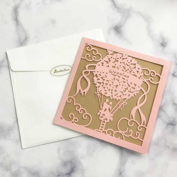 25pcs hollow laser cut exquisite wedding invitation card with white envelope for wedding bridal shower birthday party decoration, Black
25pcs hollow laser cut exquisite wedding invitation card with white envelope for wedding bridal shower birthday party decoration, Black