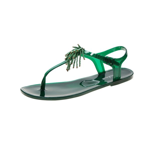 2020 spring new women's shoes round head beaded tassel flat beach vacation clip toe roman sandals shoes, Black
2020 spring new women's shoes round head beaded tassel flat beach vacation clip toe roman sandals shoes, Black