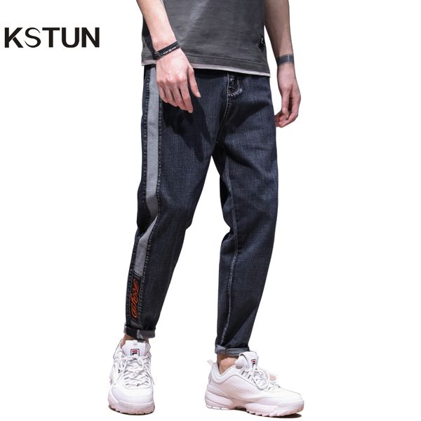 jeans men 2020 spring relaxed jeans man loose fit patchwork casual male trousers side striped pockets desinger, Blue
jeans men 2020 spring relaxed jeans man loose fit patchwork casual male trousers side striped pockets desinger, Blue