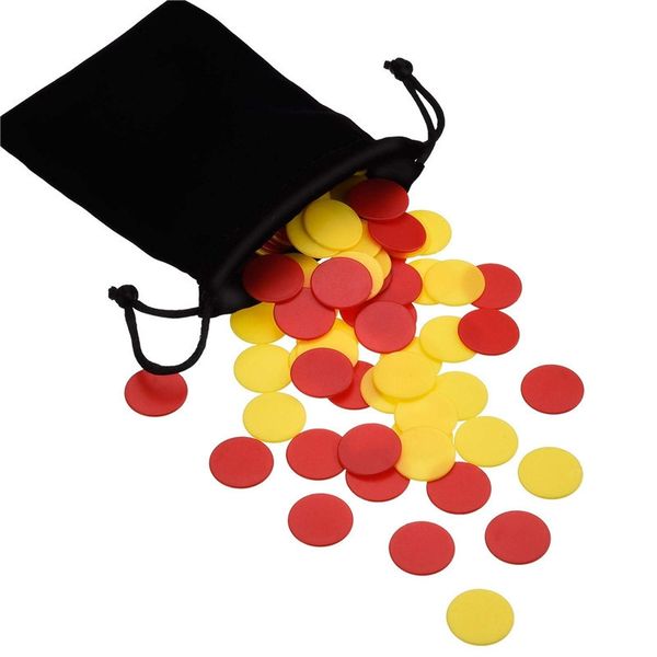 100pcs/set 19mm plastic chips transparent color chips game coins bingo game accessories teaching plastic coins running pants, Black;blue
100pcs/set 19mm plastic chips transparent color chips game coins bingo game accessories teaching plastic coins running pants, Black;blue