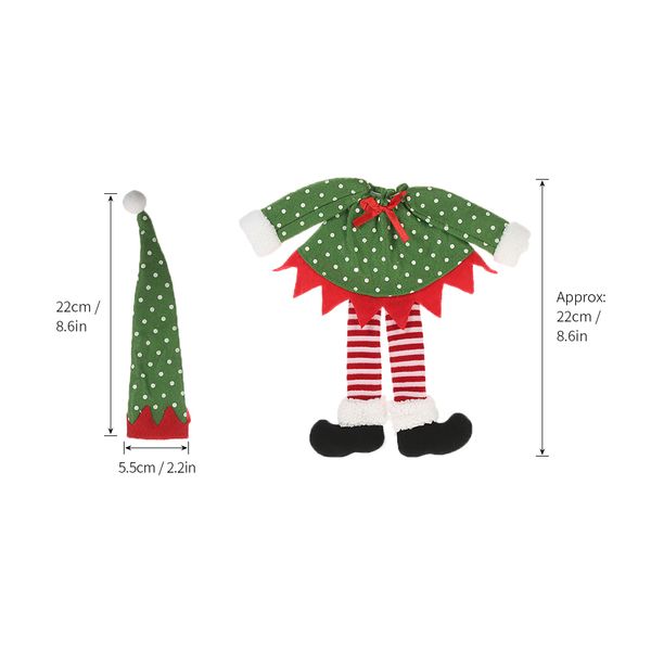 elf cloth style christmas wine bottle cover champagne wrap hat clothes christmas party decoration ornaments
elf cloth style christmas wine bottle cover champagne wrap hat clothes christmas party decoration ornaments