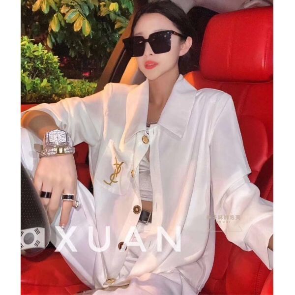 2020 осень новый стиль бойфренд sl темно-синий карман вышивка рыхлый и тонкий трикотажные куртки куртка женская мода, White 
2020 осень новый стиль бойфренд sl темно-синий карман вышивка рыхлый и тонкий трикотажные куртки куртка женская мода, White