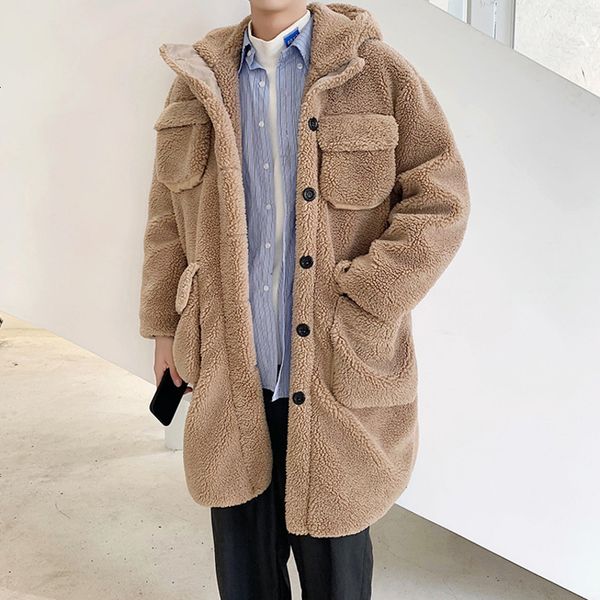winter long lamb hair jacket men's warm thick parka men fashion multi-pocket hooded coat man loose cotton coat male clothes, Black
winter long lamb hair jacket men's warm thick parka men fashion multi-pocket hooded coat man loose cotton coat male clothes, Black