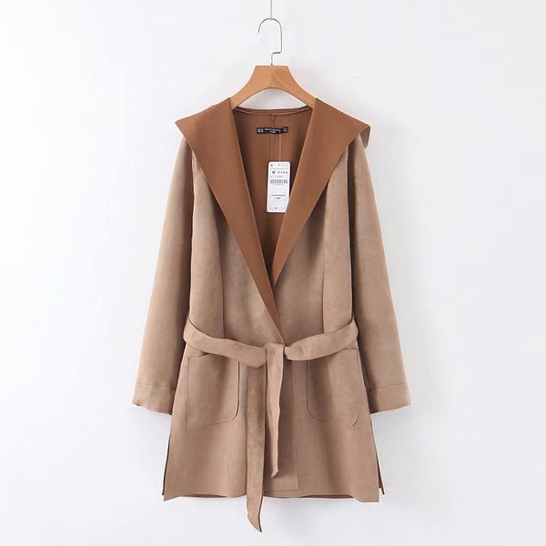 xq8-75-9291 european and american fashion coat texture effects, Black;brown
xq8-75-9291 european and american fashion coat texture effects, Black;brown