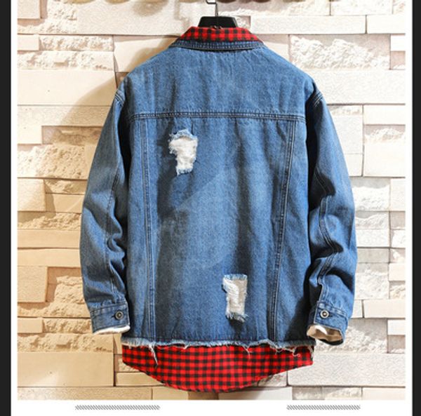 mens designer jackets mens brand denim jacket youth casual solid color coat boys hole style 2020 new fashion spring explosion, Black;brown
mens designer jackets mens brand denim jacket youth casual solid color coat boys hole style 2020 new fashion spring explosion, Black;brown