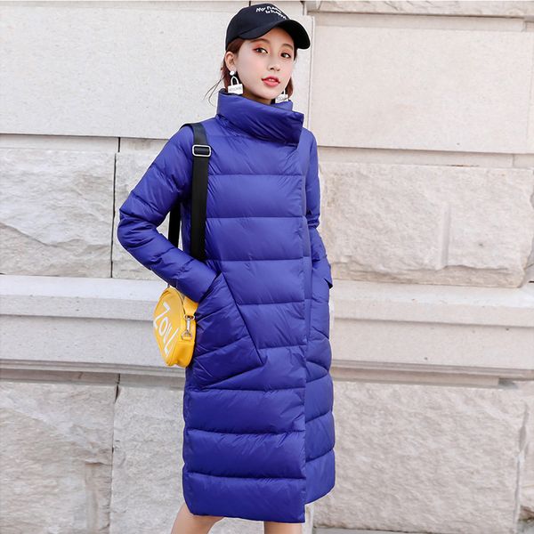 women's down coats 2019 was thin white duck down long paragraph double-faced jacket big pocket women's long coat, Black
women's down coats 2019 was thin white duck down long paragraph double-faced jacket big pocket women's long coat, Black