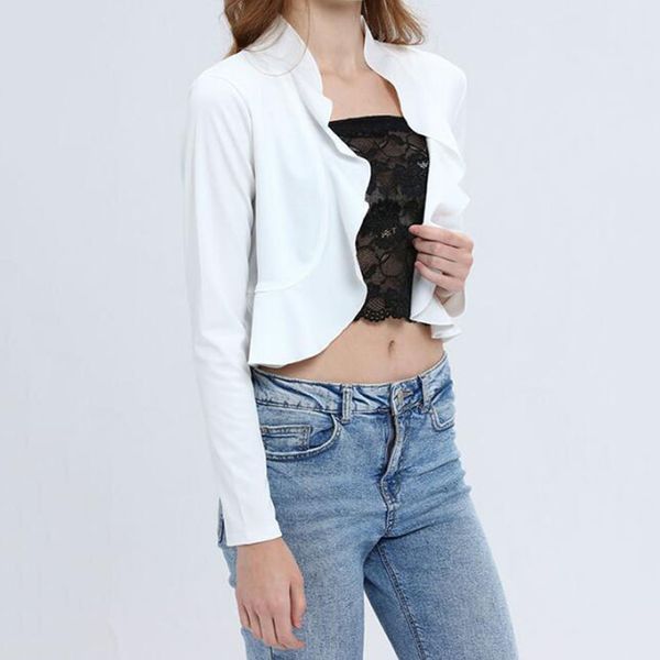 elegant white jacket woman summer new female jacket solid short shrug cardigan open front long sleeve mini office waistcoat hot, Black;brown
elegant white jacket woman summer new female jacket solid short shrug cardigan open front long sleeve mini office waistcoat hot, Black;brown