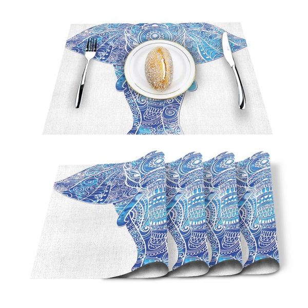 blue animal elephant flowers art printed kitchen placemat dining table mat cotton linen pads cup mats home decor
blue animal elephant flowers art printed kitchen placemat dining table mat cotton linen pads cup mats home decor