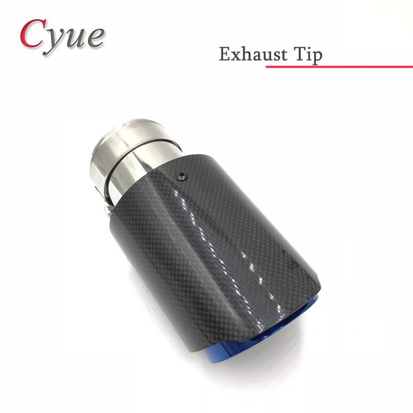 1pcs car exhaust tail pipes glossy carbon fiber muffler tip tail end universal blue stainless steel exhaust tip
1pcs car exhaust tail pipes glossy carbon fiber muffler tip tail end universal blue stainless steel exhaust tip