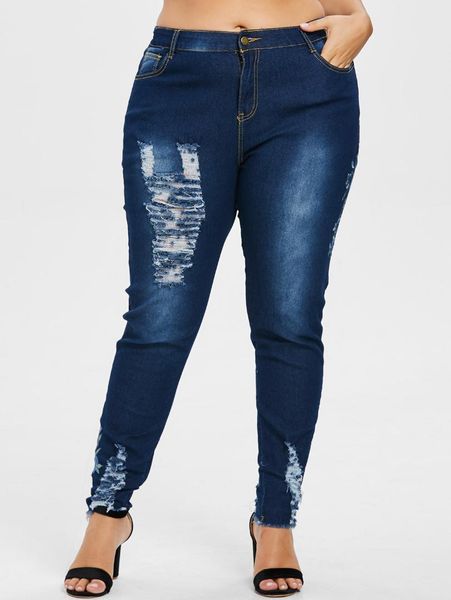 rosegal plus size floral embroidered torn jeans women pant skinny high waist pencil pants denim jean ladies trousers big size, Blue
rosegal plus size floral embroidered torn jeans women pant skinny high waist pencil pants denim jean ladies trousers big size, Blue