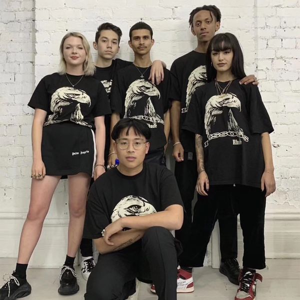 TS Rhude Eagle Печать Логотипа Мыть Тройник Уличная Мода Высокого Качества Негабаритны
TS Rhude Eagle Печать Логотипа Мыть Тройник Уличная Мода Высокого Качества Негабаритны